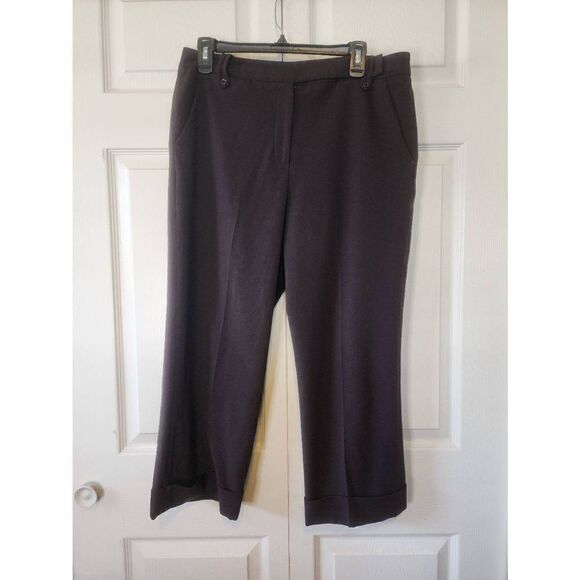 Larry Levine Brown  Capris - Picture 1 of 4